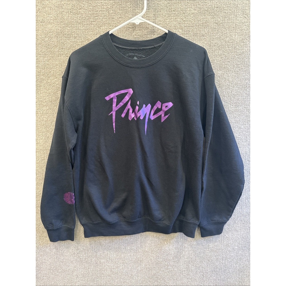 Prince Collection Paisley Park Black Sweatshirt Purple Rain,Size M Classic, EUC